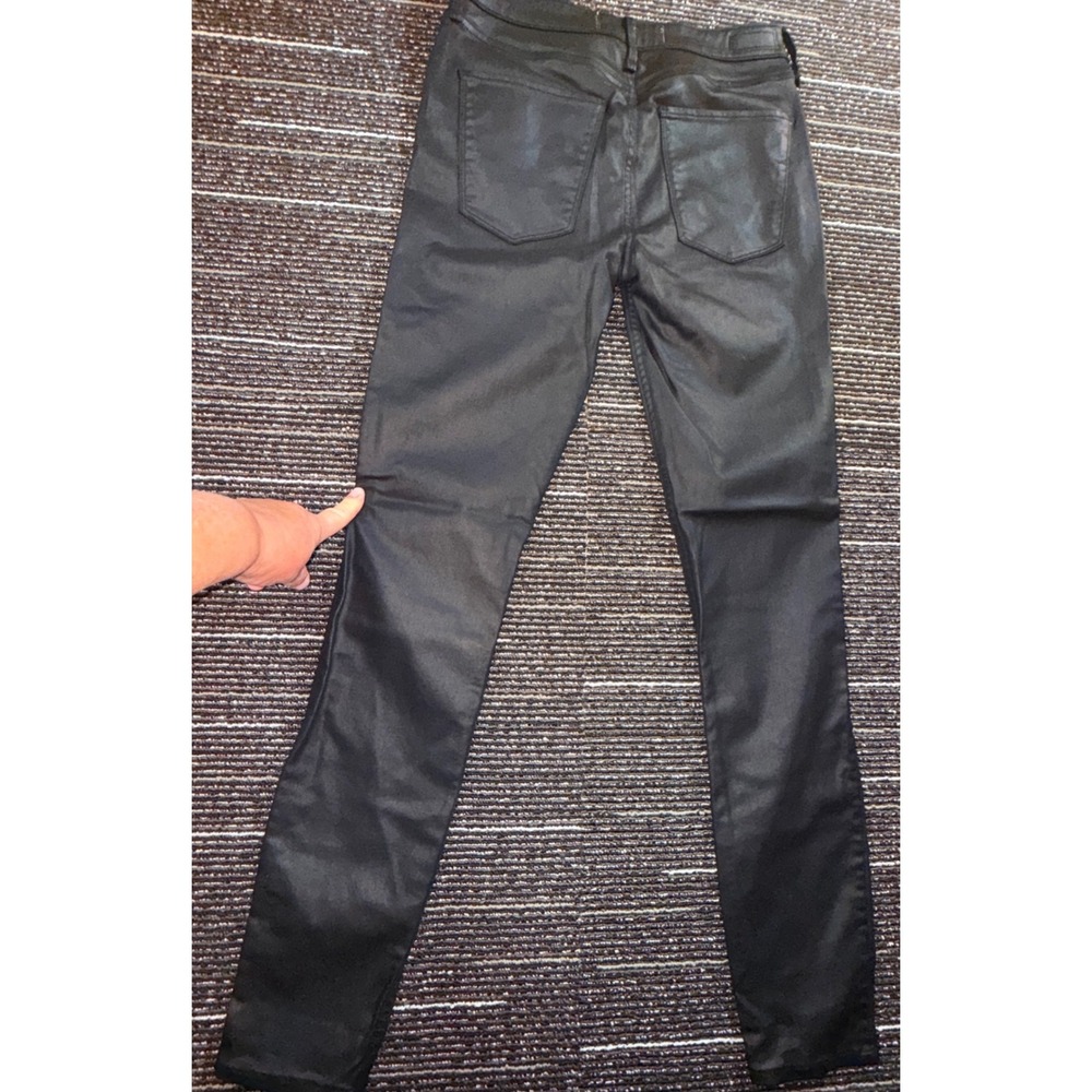 Abercrombie & Fitch SuperSkinny Jeans Women 28 6L Black Coated Excellent Hi Rise - Picture 4 of 6